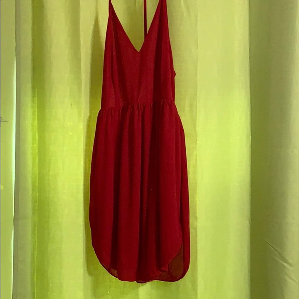 Backless mini dress